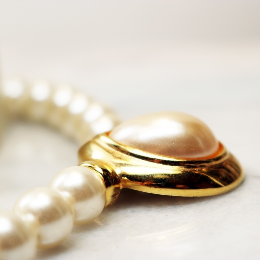 Vintage Napier Teardrop Pearl Statement Necklace - Picture 8 of 13